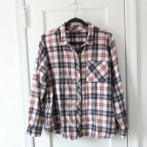 Eddie Bauer Plaid Flannel Shirt Sz. 2X - Picture 1 of 9